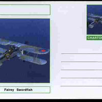 Chartonia (Fantasy) Aircraft - Fairey Swordfish postal stationery card unused and fine