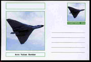 Chartonia (Fantasy) Aircraft - Avro Vulcan postal stationery card unused and fine
