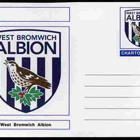 Chartonia (Fantasy) Football Club Badges - West Bromwich Albion postal stationery card unused and fine