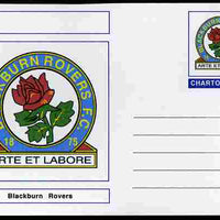 Chartonia (Fantasy) Football Club Badges - Blackburn Rovers postal stationery card unused and fine