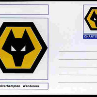 Chartonia (Fantasy) Football Club Badges - Wolverhampton Wanderers postal stationery card unused and fine