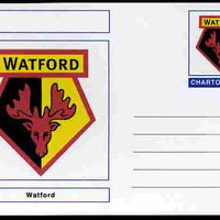 Chartonia (Fantasy) Football Club Badges - Watford postal stationery card unused and fine