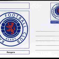 Chartonia (Fantasy) Football Club Badges - Rangers postal stationery card unused and fine