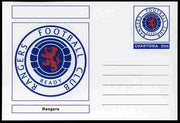 Chartonia (Fantasy) Football Club Badges - Rangers postal stationery card unused and fine