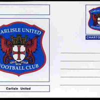Chartonia (Fantasy) Football Club Badges - Carlisle United postal stationery card unused and fine
