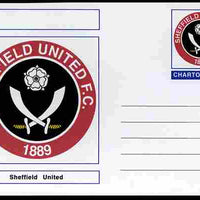 Chartonia (Fantasy) Football Club Badges - Sheffield United postal stationery card unused and fine