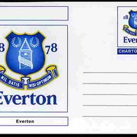 Chartonia (Fantasy) Football Club Badges - Everton postal stationery card unused and fine