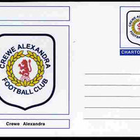 Chartonia (Fantasy) Football Club Badges - Crewe Alexandra postal stationery card unused and fine