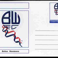 Chartonia (Fantasy) Football Club Badges - Bolton Wanderers postal stationery card unused and fine