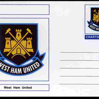 Chartonia (Fantasy) Football Club Badges - West Ham United postal stationery card unused and fine