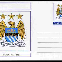 Chartonia (Fantasy) Football Club Badges - Manchester City postal stationery card unused and fine