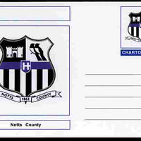 Chartonia (Fantasy) Football Club Badges - Notts County postal stationery card unused and fine