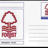Chartonia (Fantasy) Football Club Badges - Nottingham Forest postal stationery card unused and fine