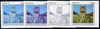 Equatorial Guinea 1976 Cats EK200 (Domestic Cat) set of 4 imperf progressive proofs on ungummed paper comprising 1, 2, 3 and all 4 colours (as Mi 804)