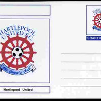 Chartonia (Fantasy) Football Club Badges - Hartlepool United postal stationery card unused and fine