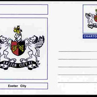 Chartonia (Fantasy) Football Club Badges - Exeter City postal stationery card unused and fine