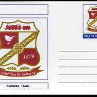 Chartonia (Fantasy) Football Club Badges - Swindon Town postal stationery card unused and fine