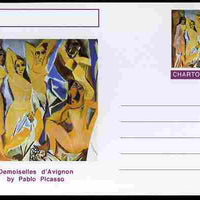 Chartonia (Fantasy) Famous Paintings - Demoiselles d'Avignon by Pablo Picasso postal stationery card unused and fine