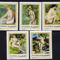 Fujeira 1971 Paintings by Renoir set of 5 (Mi 648-52A) unmounted mint