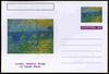 Chartonia (Fantasy) Famous Paintings - London, Waterloo Bridge by Claude Monet postal stationery card unused and fine