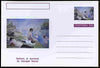 Chartonia (Fantasy) Famous Paintings - Bathers at Asnieres by Georges Seurat postal stationery card unused and fine