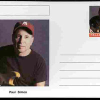 Palatine (Fantasy) Personalities - Paul Simon postal stationery card unused and fine