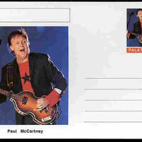 Palatine (Fantasy) Personalities - Paul McCartney postal stationery card unused and fine