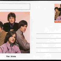 Palatine (Fantasy) Personalities - The Kinks postal stationery card unused and fine
