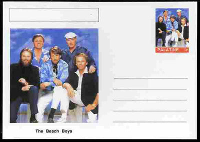 Palatine (Fantasy) Personalities - The Beach Boys postal stationery card unused and fine