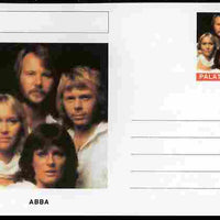 Palatine (Fantasy) Personalities - ABBA postal stationery card unused and fine