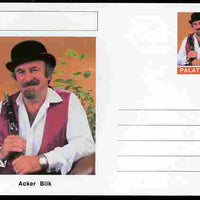 Palatine (Fantasy) Personalities - Acker Bilk postal stationery card unused and fine