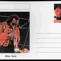 Palatine (Fantasy) Personalities - Miles Davis postal stationery card unused and fine