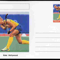 Palatine (Fantasy) Personalities - Kate Hollywood (field hockey) postal stationery card unused and fine