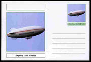 Chartonia (Fantasy) Airships & Balloons - Skyship 500 Airship postal stationery card unused and fine