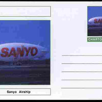 Chartonia (Fantasy) Airships & Balloons - Sanyo Airship postal stationery card unused and fine