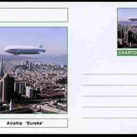 Chartonia (Fantasy) Airships & Balloons - Airship 'Eureka' postal stationery card unused and fine