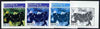 Equatorial Guinea 1976 Butterflies EK30 (Arashnia levana) set of 4 imperf progressive proofs on ungummed paper comprising 1, 2, 3 and all 4 colours (as Mi 969)