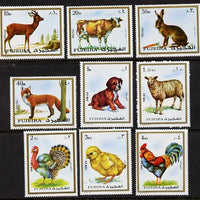 Fujeira 1972 Animals set of 10 unmounted mint, Mi 1295-1304A