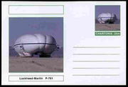 Chartonia (Fantasy) Airships & Balloons - Lockheed-Martin P-791 Airship postal stationery card unused and fine