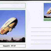 Chartonia (Fantasy) Airships & Balloons - Zeppelin NT-07 postal stationery card unused and fine