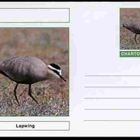 Chartonia (Fantasy) Birds - Lapwing postal stationery card unused and fine