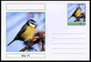 Chartonia (Fantasy) Birds - Blue Tit (Parus caeruleus) postal stationery card unused and fine