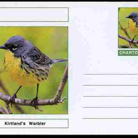 Chartonia (Fantasy) Birds - Kirtland's Warbler postal stationery card unused and fine