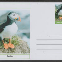 Chartonia (Fantasy) Birds - Puffin (Fratercula arctica) postal stationery card unused and fine