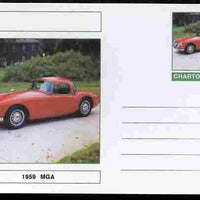 Chartonia (Fantasy) Cars - 1959 MGA postal stationery card unused and fine