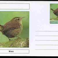 Chartonia (Fantasy) Birds - Wren postal stationery card unused and fine