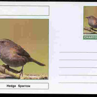 Chartonia (Fantasy) Birds - Hedge Sparrow postal stationery card unused and fine
