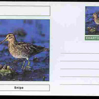 Chartonia (Fantasy) Birds - Snipe postal stationery card unused and fine
