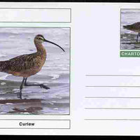 Chartonia (Fantasy) Birds - Curlew postal stationery card unused and fine