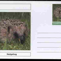 Chartonia (Fantasy) Animals - Hedgehogs postal stationery card unused and fine